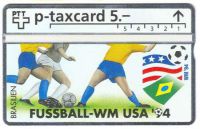 CH PTT Telefonkarte: Sport - USA Fussball-WM '94  (2)